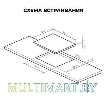 Индукционная варочная панель LEX EVI 640 R1 BL картинка 6